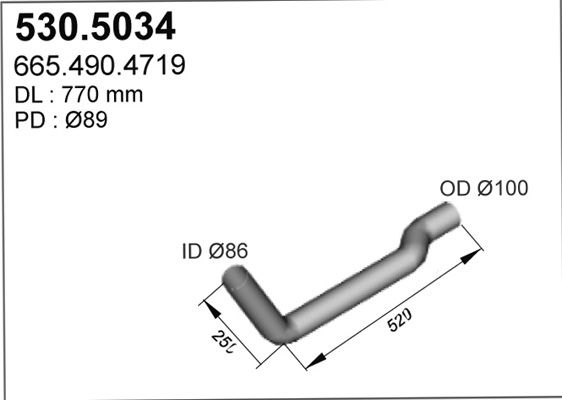 ASSO išleidimo kolektorius 530.5034