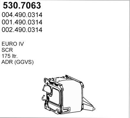 ASSO Сажевый / частичный фильтр, система выхлопа ОГ 530.7063