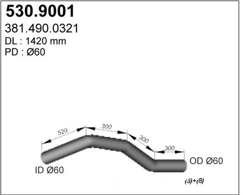 ASSO išleidimo kolektorius 530.9001