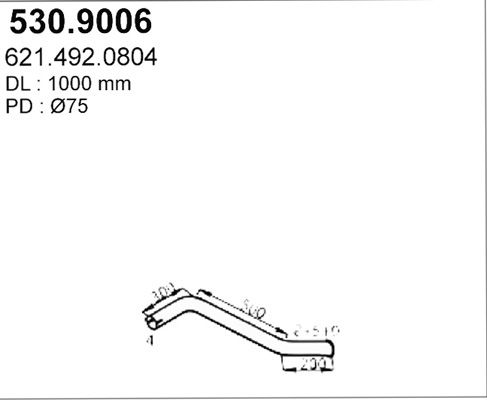 ASSO išleidimo kolektorius 530.9006