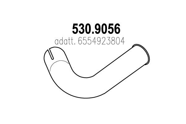 ASSO Труба выхлопного газа 530.9056
