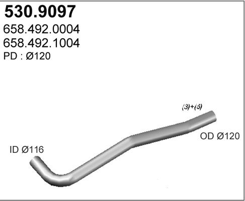 ASSO išleidimo kolektorius 530.9097