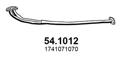 ASSO Труба выхлопного газа 54.1012