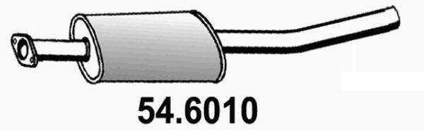 ASSO Средний глушитель выхлопных газов 54.6010
