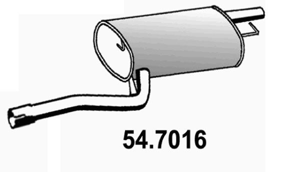 ASSO Глушитель выхлопных газов конечный 54.7016