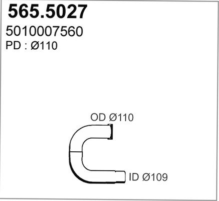 ASSO išleidimo kolektorius 565.5027