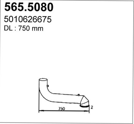 ASSO išleidimo kolektorius 565.5080