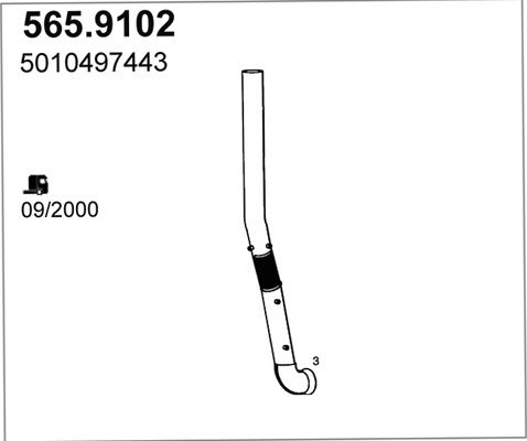 ASSO išleidimo kolektorius 565.9102