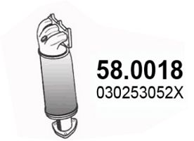 ASSO katalizatoriaus keitiklis 58.0018