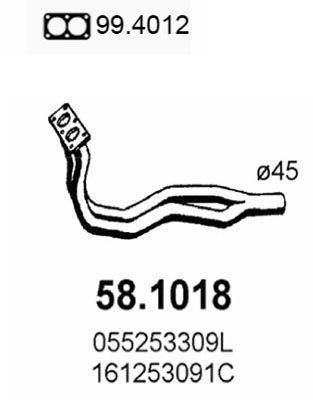 ASSO išleidimo kolektorius 58.1018