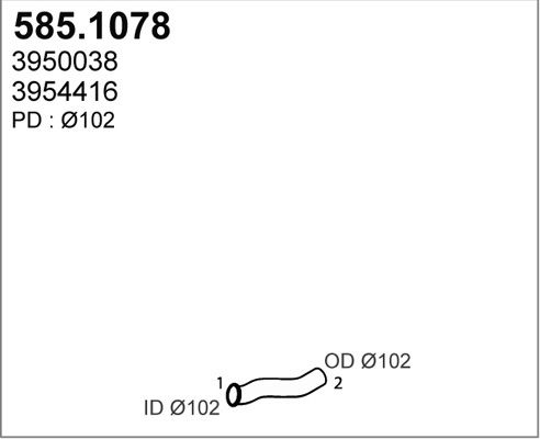 ASSO išleidimo kolektorius 585.1078