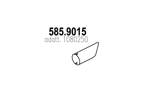 ASSO Труба выхлопного газа 585.9015
