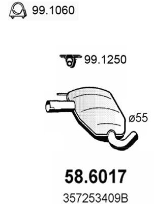 ASSO vidurinis duslintuvas 58.6017