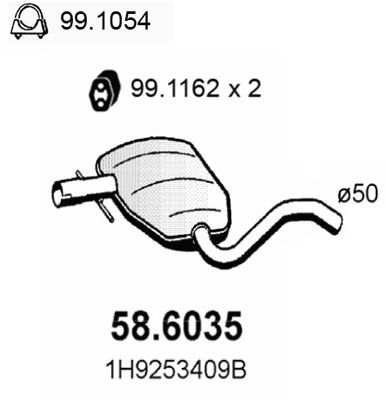 ASSO vidurinis duslintuvas 58.6035