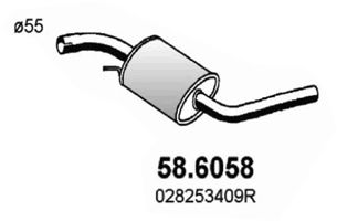 ASSO vidurinis duslintuvas 58.6058