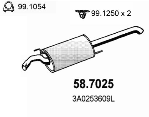 ASSO galinis duslintuvas 58.7025