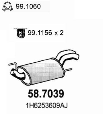 ASSO galinis duslintuvas 58.7039