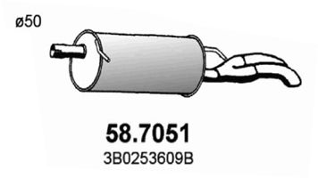 ASSO galinis duslintuvas 58.7051