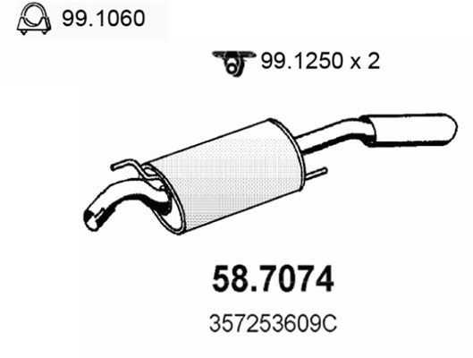 ASSO galinis duslintuvas 58.7074