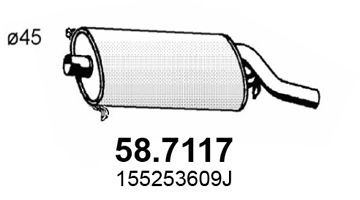 ASSO galinis duslintuvas 58.7117