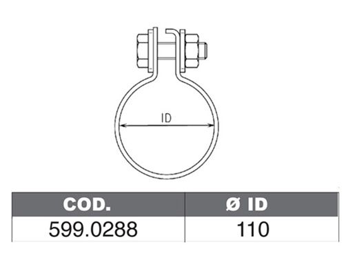 ASSO Монтажный комплект, глушитель 599.0288