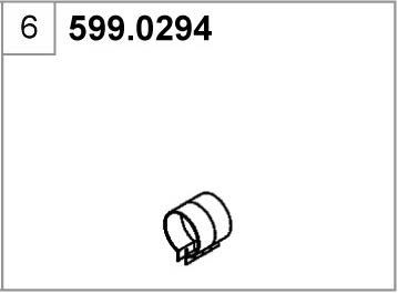ASSO montavimo komplektas, duslintuvas 599.0294