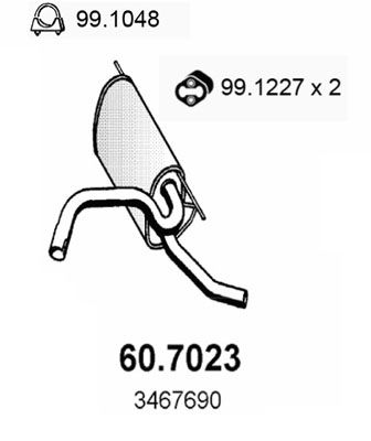 ASSO galinis duslintuvas 60.7023