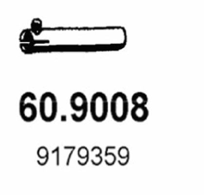 ASSO Труба выхлопного газа 60.9008