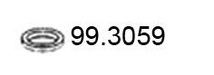 ASSO Уплотнительное кольцо, труба выхлопного газа 99.3059