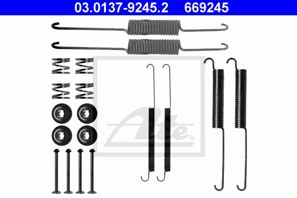ATE Комплектующие, тормозная колодка 03.0137-9245.2