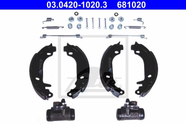 ATE Комплект тормозных колодок 03.0420-1020.3