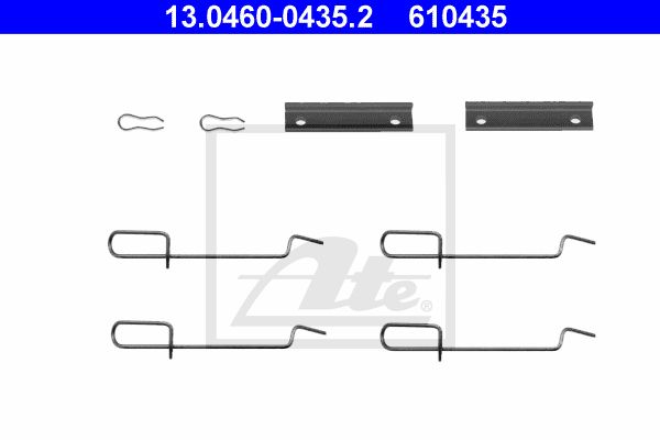 ATE Комплектующие, колодки дискового тормоза 13.0460-0435.2
