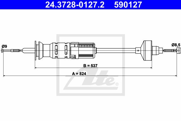 ATE sankabos trosas 24.3728-0127.2