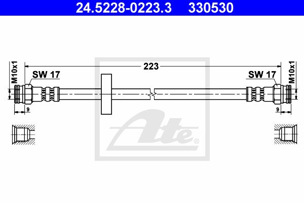 ATE Тормозной шланг 24.5228-0223.3