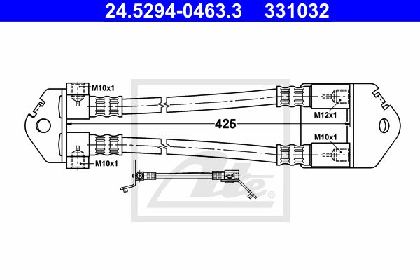 ATE Тормозной шланг 24.5294-0463.3