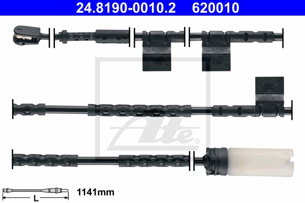 ATE įspėjimo kontaktas, stabdžių trinkelių susidėvėjim 24.8190-0010.2