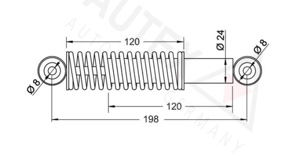 AUTEX vibracijos slopintuvas, paskirstymo diržas 611861