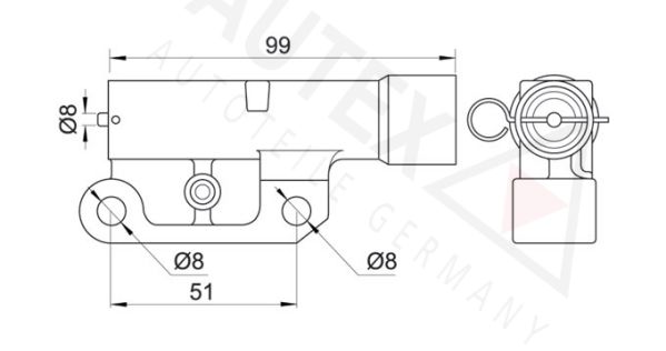 AUTEX vibracijos slopintuvas, paskirstymo diržas 612022