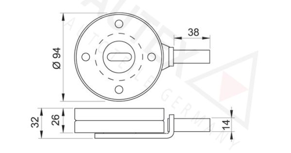 AUTEX Натяжной ролик, поликлиновой ремень 641535