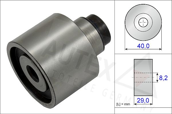 AUTEX kreipiantysis skriemulys, paskirstymo diržas 654807