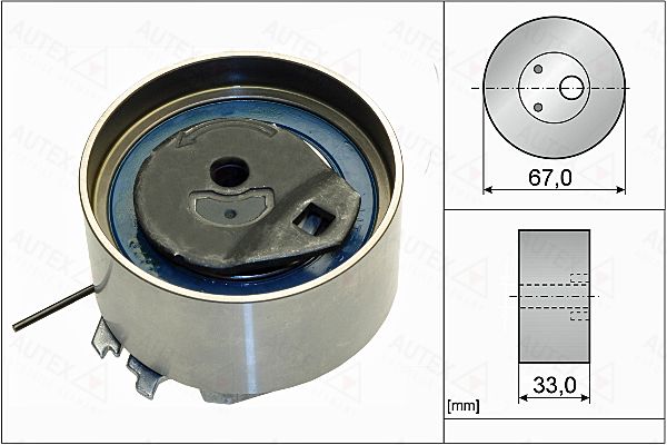 AUTEX Натяжной ролик, ремень ГРМ 654854