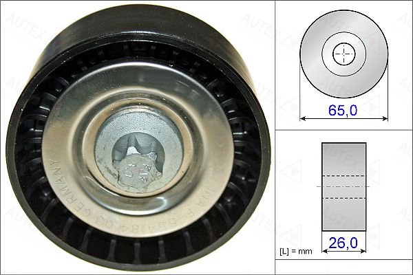 AUTEX kreipiantysis skriemulys, V formos rumbuotas dirža 654873