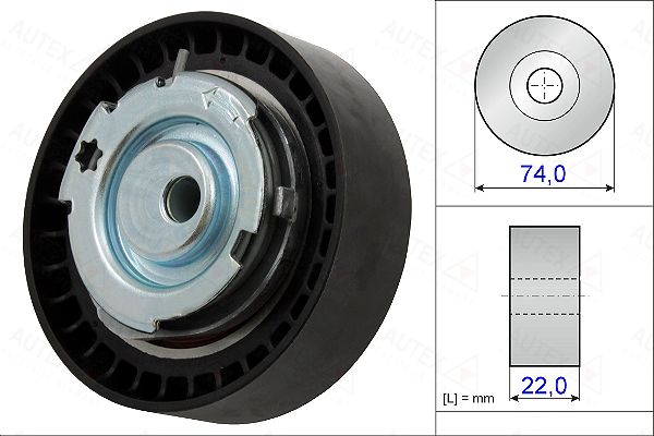 AUTEX Натяжной ролик, ремень ГРМ 654906