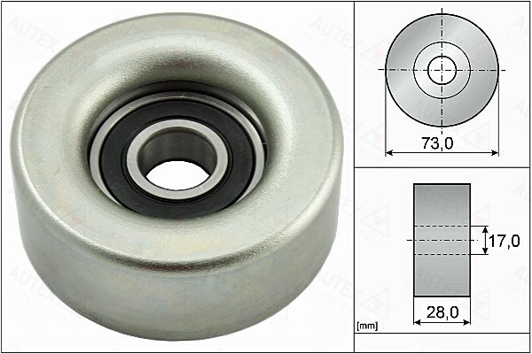 AUTEX kreipiantysis skriemulys, V formos rumbuotas dirža 655059