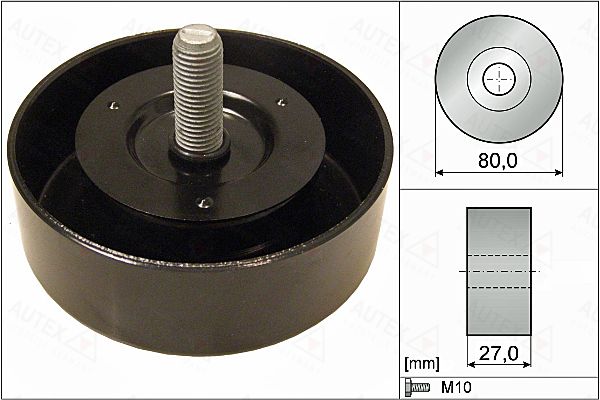 AUTEX kreipiantysis skriemulys, V formos rumbuotas dirža 655084