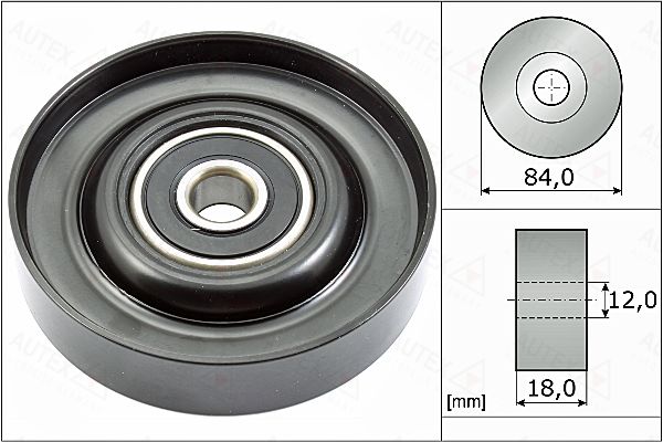 AUTEX kreipiantysis skriemulys, V formos rumbuotas dirža 655094