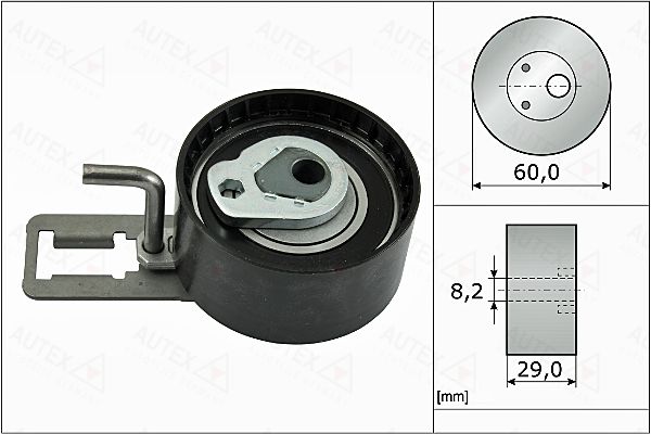 AUTEX Натяжной ролик, ремень ГРМ 655150