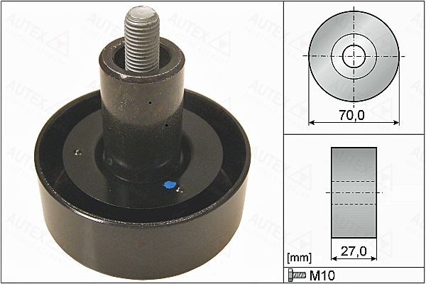 AUTEX kreipiantysis skriemulys, V formos rumbuotas dirža 655156