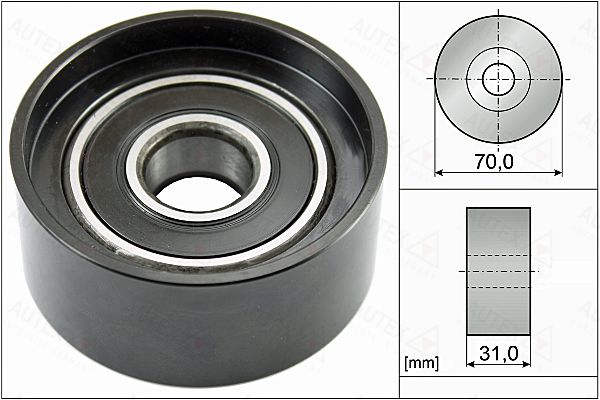 AUTEX kreipiantysis skriemulys, V formos rumbuotas dirža 655157