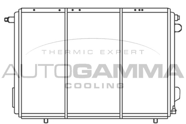 AUTOGAMMA Радиатор, охлаждение двигателя 100034